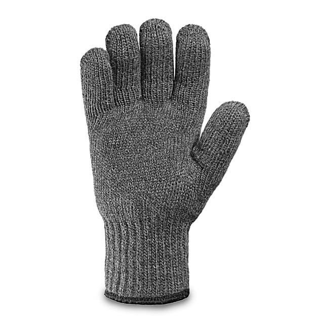 Двойные шерстяные перчатки серые 7,5 класс вязки (70% шерсть, 30% акрил) арт.55 фото 3