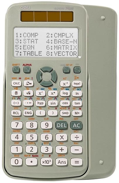 Калькулятор научный Deli ED991ES зеленый 10+2-разр. фото 1
