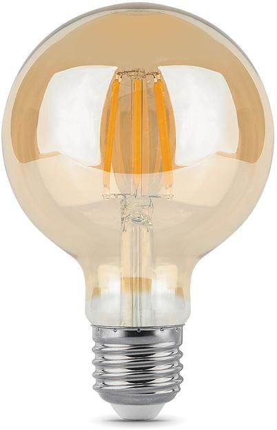 Лампа светодиодная Gauss Filament G95 6Вт цок.:E27 шар 220B 2400K св.свеч.бел.теп. (упак.:1шт) (105802006) фото 2