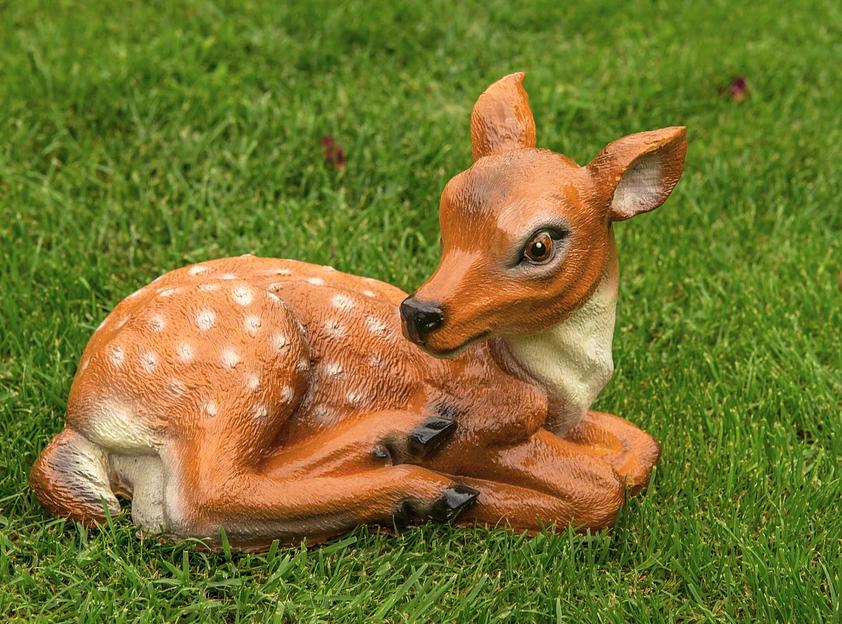 Садовая фигурка из гипса Все в сад «Олененок» 19×17×19 см фото 1