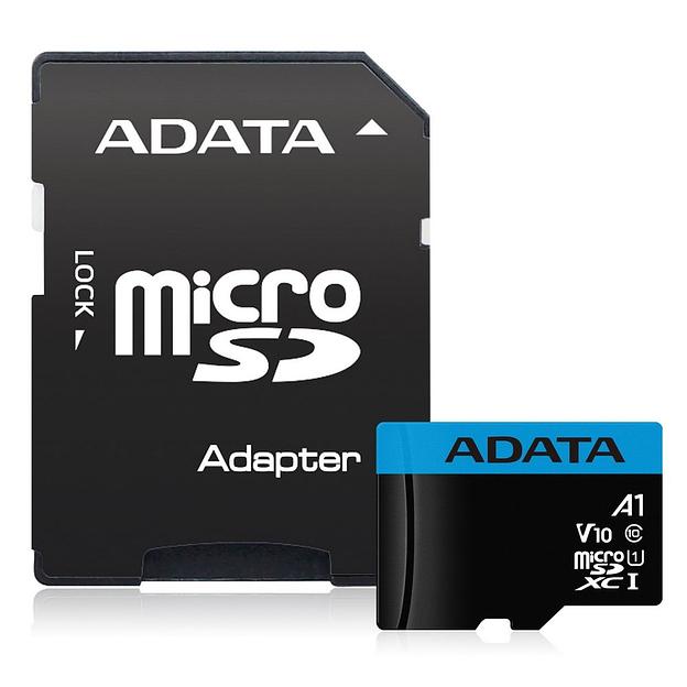 Карта памяти MICRO SDHC 32GB W/ADAP. AUSDH32GUICL10A1-RA1 ADATA фото 1