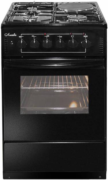 Плита Комбинированная Лысьва ЭГ 1/3г01-2у черный фото 1