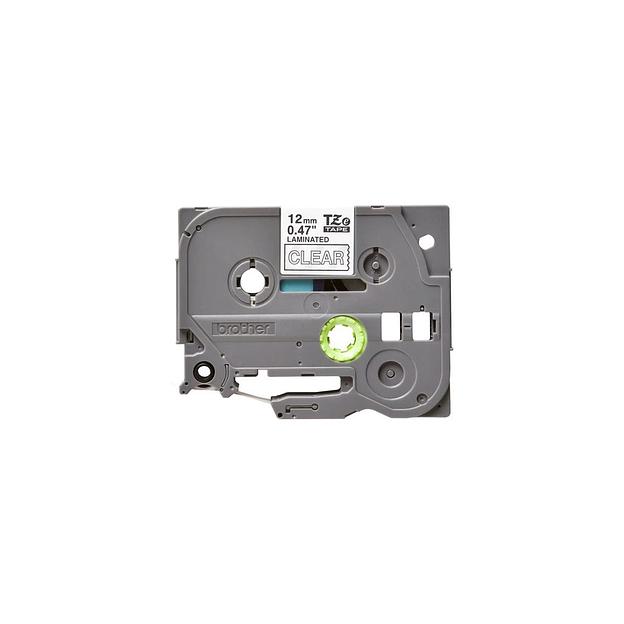 Картридж Brother TZE135, белый шрифт, прозрачный фон, TZE135 фото 1