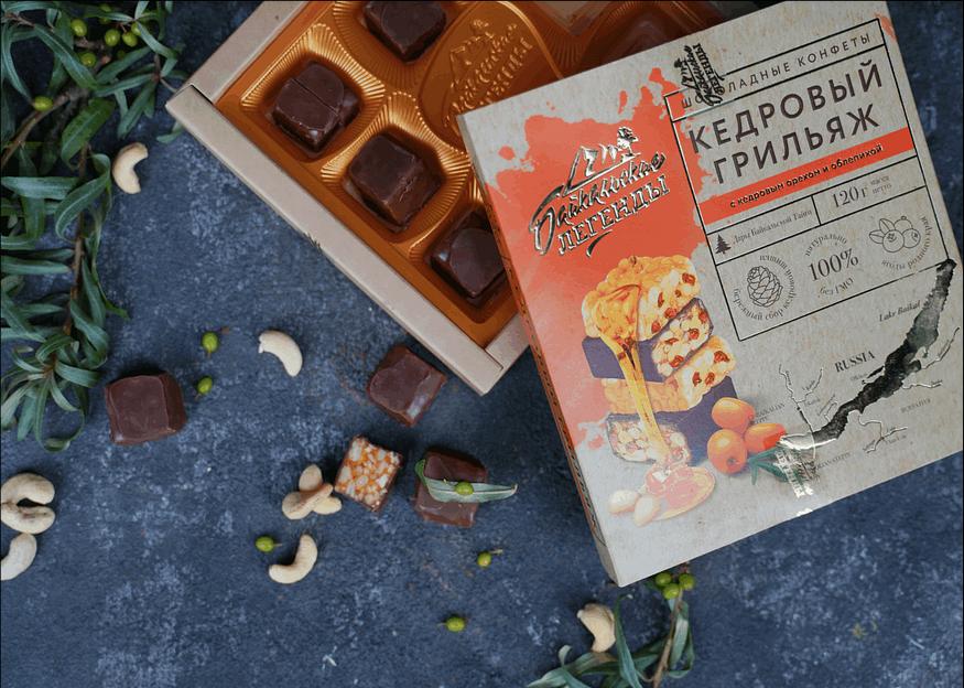 Конфеты Байкальские легенды с облепихой, 120 гр, опт фото 2