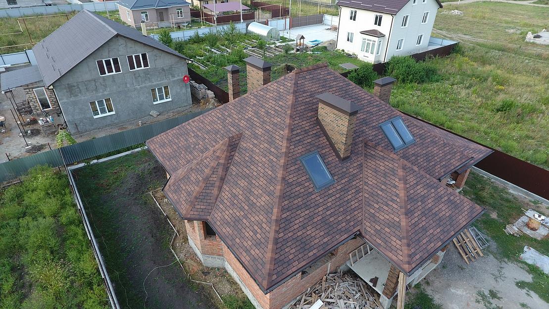 Гибкая черепица Döcke PIE Premium «Женева» кофе опт фото 7