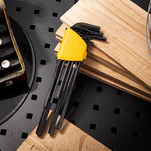 Ключи Deli Набор шестигранных ключей сверхдлинных Deli DL231309H 9 шт размеры 1,5,2,2,5,3,4,5,6,8,10мм, пластиковый держатель фото 9