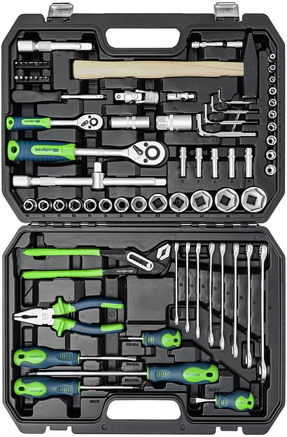 Набор инструментов Сибртех 13394 76 предметов (жесткий кейс) фото 3