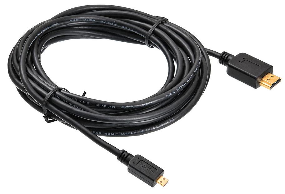 Кабель аудио-видео Buro HDMI 1.4 HDMI (m)/Micro HDMI (m) 5м. черный (MICROHDMI-5M) фото 2