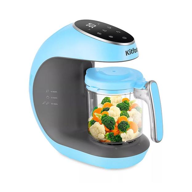 Блендер-пароварка Kitfort КТ-2322-2 голубой фото 1
