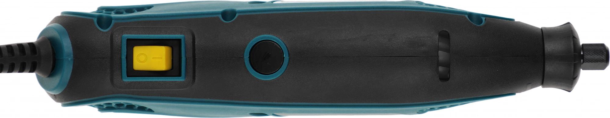 Гравировальная машина DG-137PL, 135 Вт, 10000-32000 об/мин, 2,4/3,2 мм, БС щеток, набор насадок, пластик. кейс фото 5