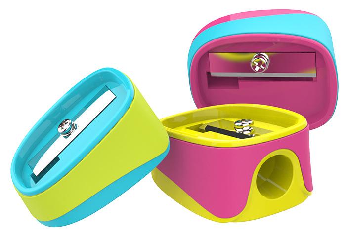 Точилка для карандашей ручная Deli ER00903 U-touch 1 отверстие пластик/резина ассорти туба фото 1