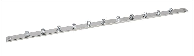 Cabeus CGB-1U-19 Медная шина заземления (покрытие никелем), 19" дюймов, в комплекте винты, шайбы (CGB-1U-19) фото 1