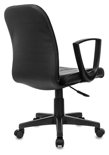 Кресло Бюрократ CH-327 черный эко.кожа крестов. пластик черный фото 4