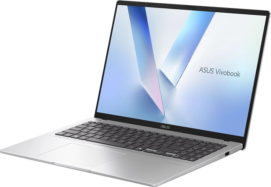 Ноутбук Asus VivoBook 16 M1607KA-MB037 Ryzen AI 5 340 16Gb SSD512Gb AMD Radeon 840M 16" IPS WUXGA (1920x1200) без ОС silver WiFi BT Cam (90NB15F2-M001C0) фото 2