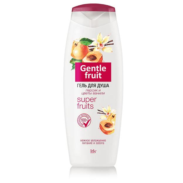 Iris cosmetic gentle fruit гель для душа персик и цветы ванили 400 мл фото 1