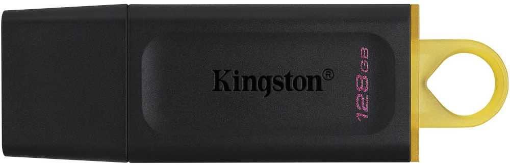 Флеш Диск Kingston 128Gb DataTraveler Exodia DTX/128GB USB3.1 черный/желтый фото 1
