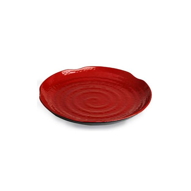 Тарелка круглая d=26,5 см. h=3 см. ч/кр /1/ фото 1