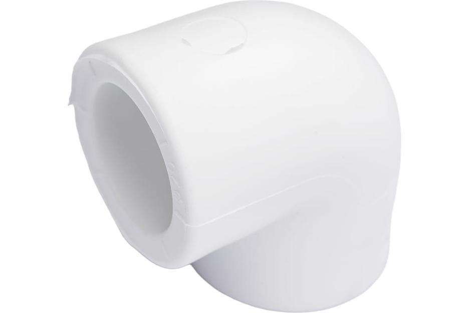 Угольник 25 мм 90 град., полипропиленовый, белый фото 3