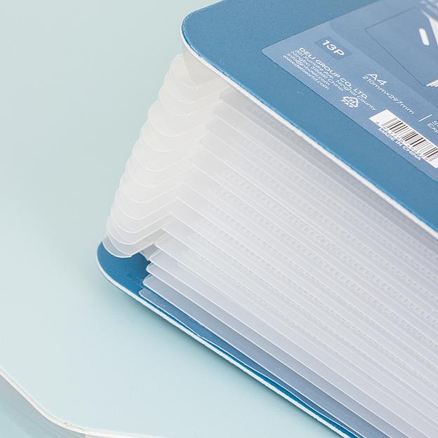 Папка-портфель Deli EF605 13 отдел. A4 полипропилен 0.75мм ассорти фото 5