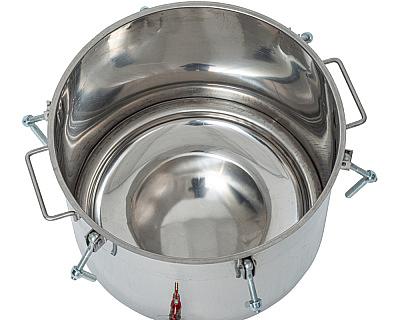 Газовый автоклав «Консерватор Газ Нерж» 46 л с фальшдном фото 3