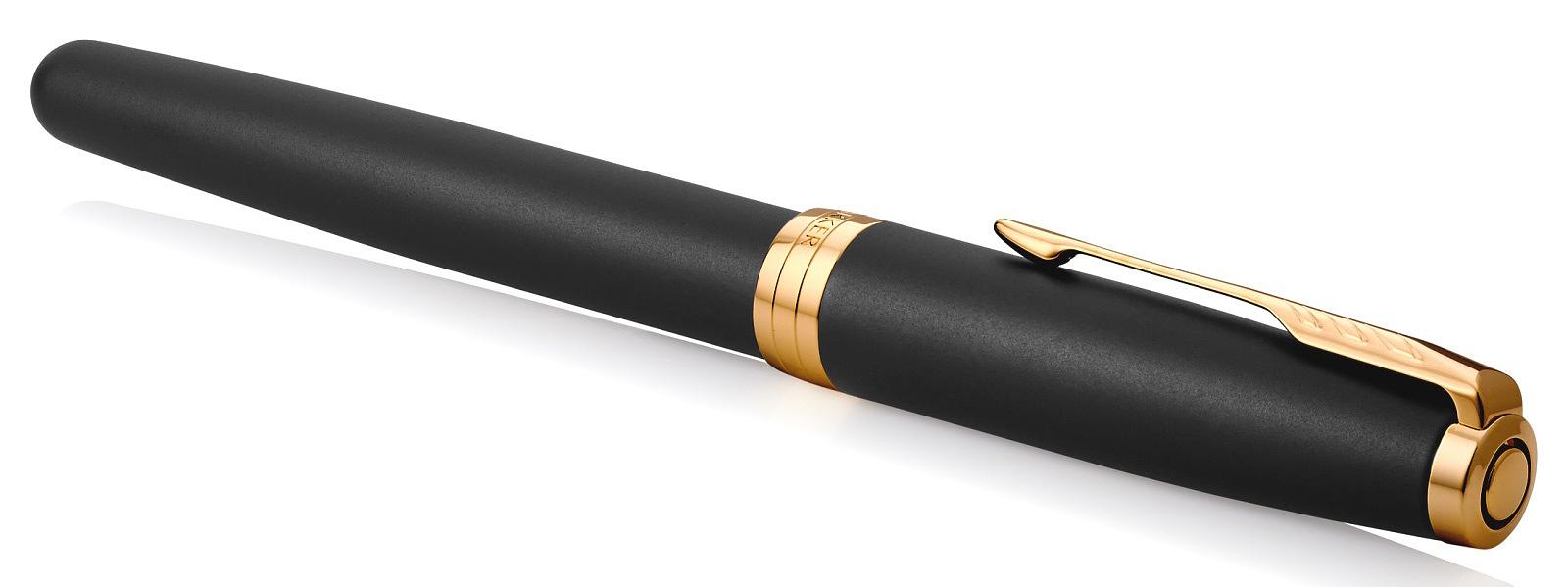 Ручка роллер Parker Sonnet Core T528 (CW1931518) Matte Black GT F черн. черн. подар.кор. фото 4