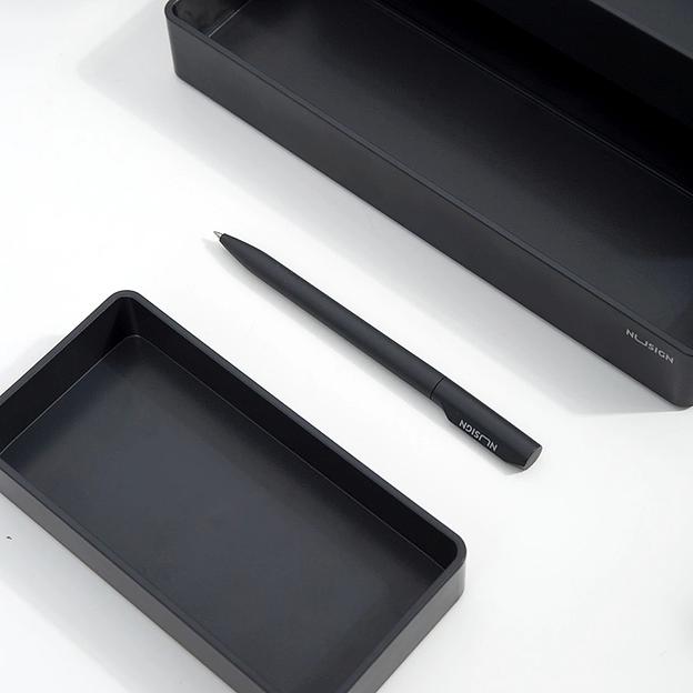 Ручка гелев. Deli Nusign (NS552GREY) серый d=0.5мм черн. черн. кор.карт. автом. фото 5