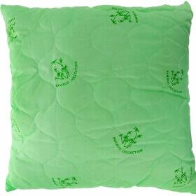 Подушка стеганная с наполнителем бамбук 50х50 см фото 1