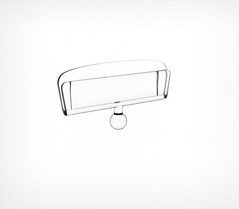 Держатель ценника шарнирного ценникодержателя CARDHOLDER-VL 50 мм фото 1