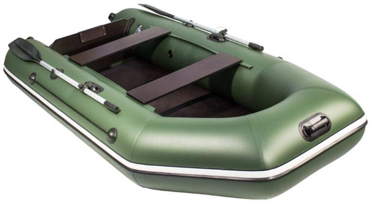 Лодка Аква 2900 слань книжка, киль, 2900*1420*400 мм., цвет: зеленый фото 3
