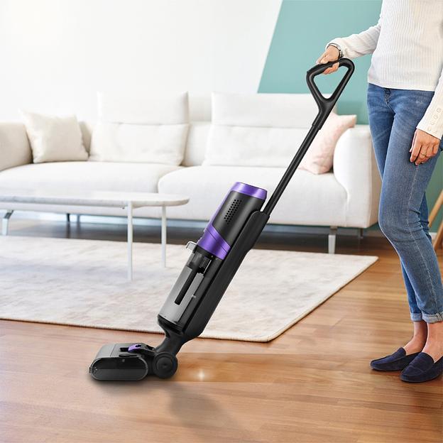 Пылесос моющий Kitfort КТ-5176 200Вт черный/фиолетовый фото 2