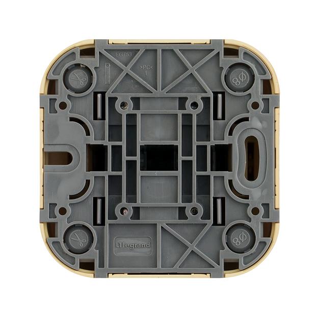 Legrand 782262 Выключатель 10A двухклавишный Quteo (Дерево) фото 4