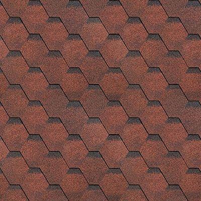 Мягкая черепица Shinglas Финская СОНАТА однослойная красная фото 1