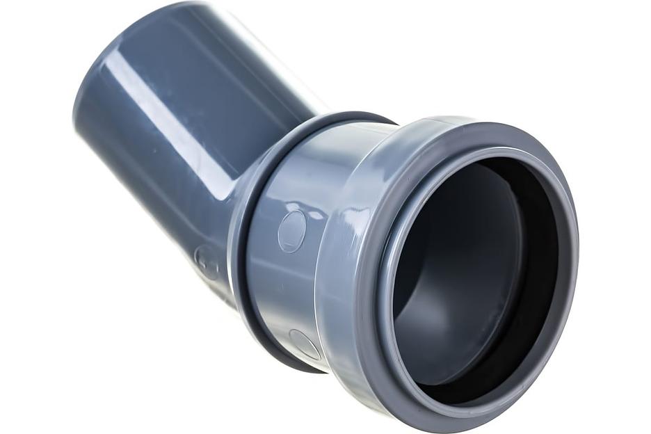 Отвод канализационный 30 град. 50 фото 3