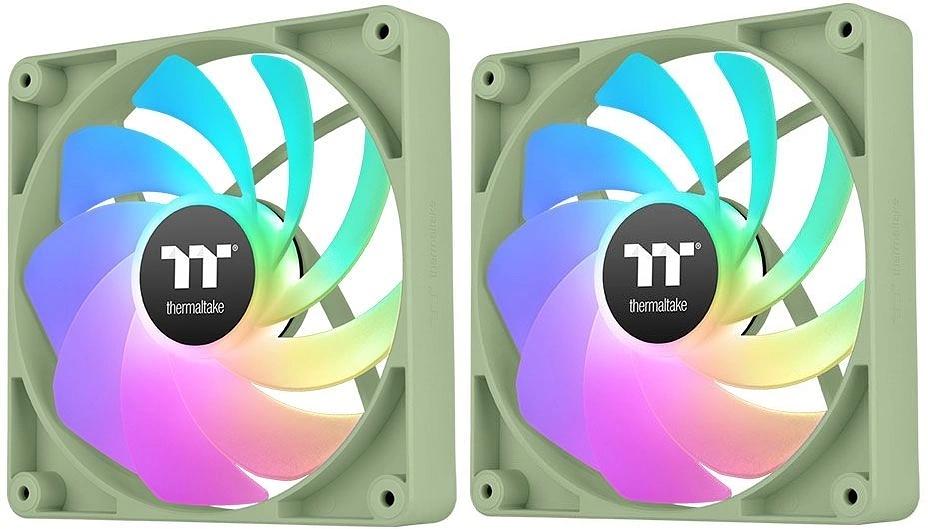 Вентилятор Thermaltake CT120 Sync Matcha реверсивный ARGB зеленый 4-pin 30.5dB Ret (CL-F200-PL12MG-A) фото 1