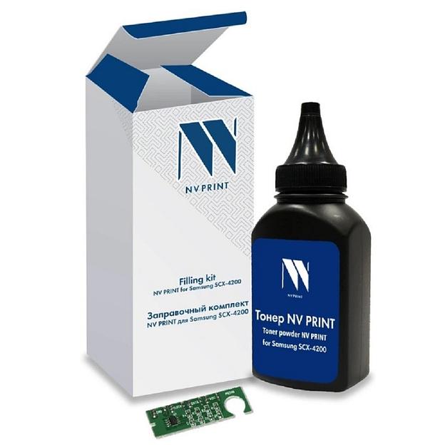 Заправочный комплект NV PRINT для Samsung SCX-4200, 80гр, 3000 стр (тонер + чип) фото 1