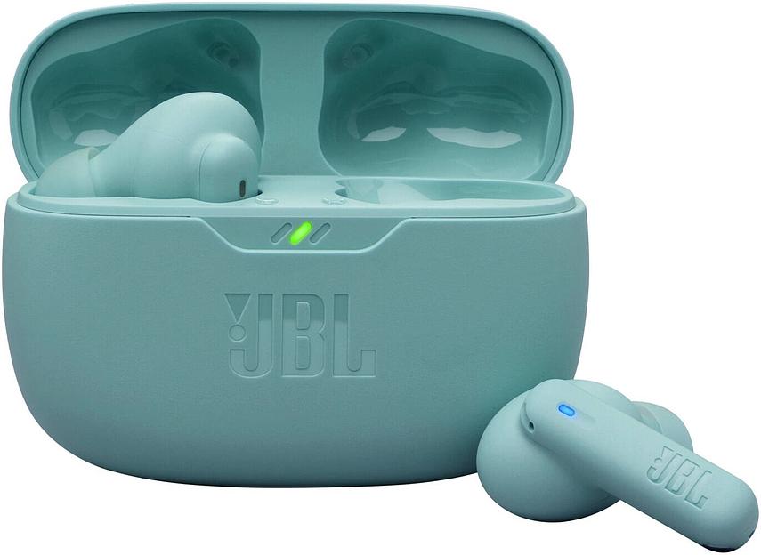 Гарнитура внутриканальные JBL Wave Beam синий беспроводные bluetooth в ушной раковине (JBLWBEAM2BLU) фото 1