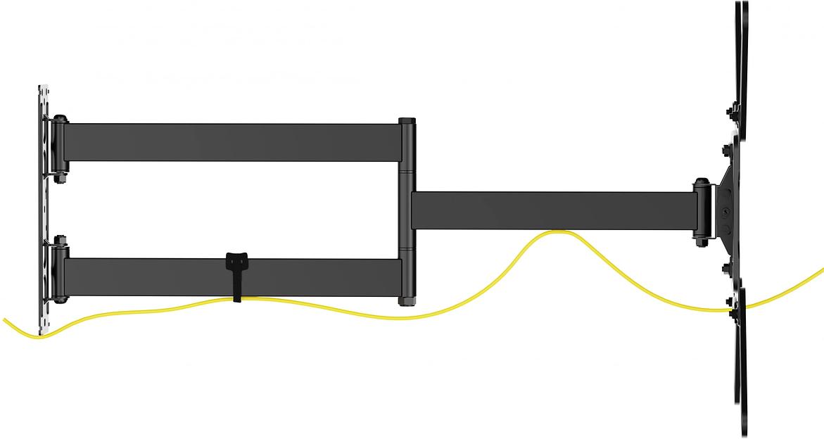 Кронштейн для телевизора Ultramounts UM960 черный 23"-65" макс.35кг настенный поворот и наклон фото 4