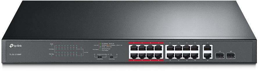 Коммутатор TP-Link TL-SL1218MP фото 1