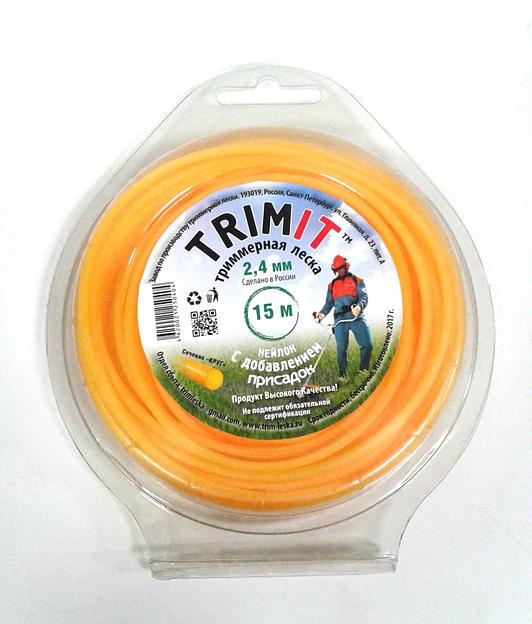 Триммерная леска в блистере 15м 2,4мм (сечение круг) Опт фото 2