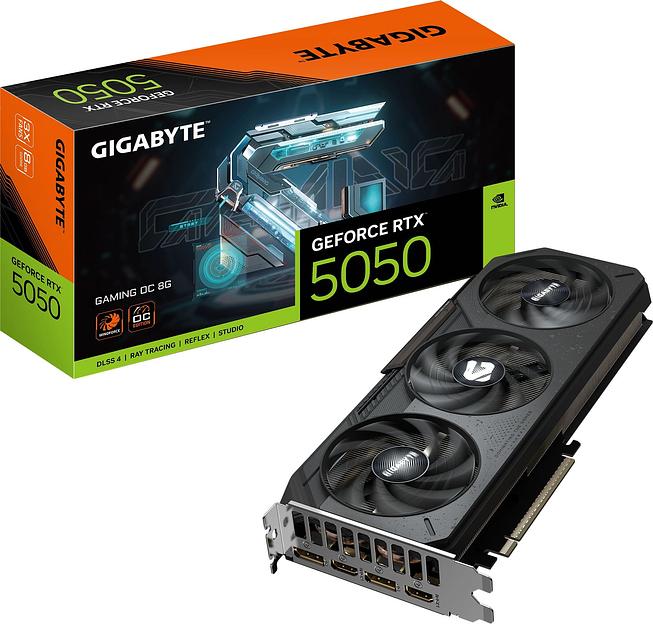 Видеокарта Gigabyte PCI-E 5.0 GV-N5050GAMING OC-8GD 1.0 NVIDIA GeForce RTX 5050 8Gb 128bit GDDR7 2572/28000 HDMIx1 DPx3 HDCP Ret фото 10