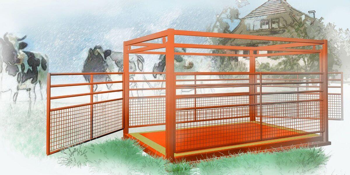 Весы с подвесной клеткой для животных фото 1