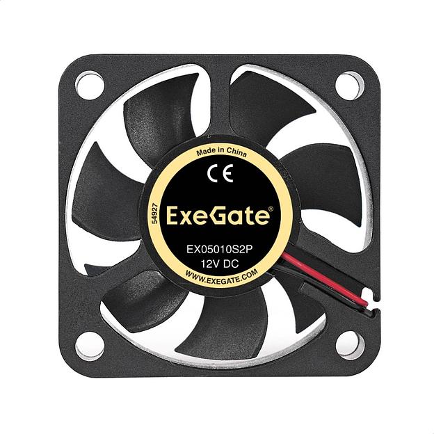 Exegate EX283365RUS Вентилятор ExeGate EX05010S2P, 50x50x10 мм, подшипник скольжения, 2pin, 4500RPM, 24dBA фото 1