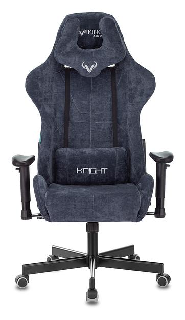 Кресло игровое Бюрократ VIKING KNIGHT Fabric синий Light-27 с подголов. крестовина металл фото 2