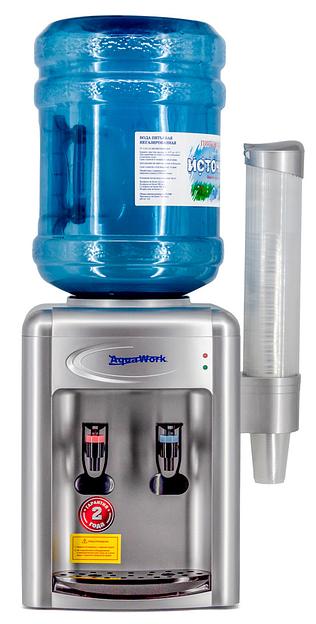 Кулер Aqua Work 0.7-TKR настольный серебристый фото 5