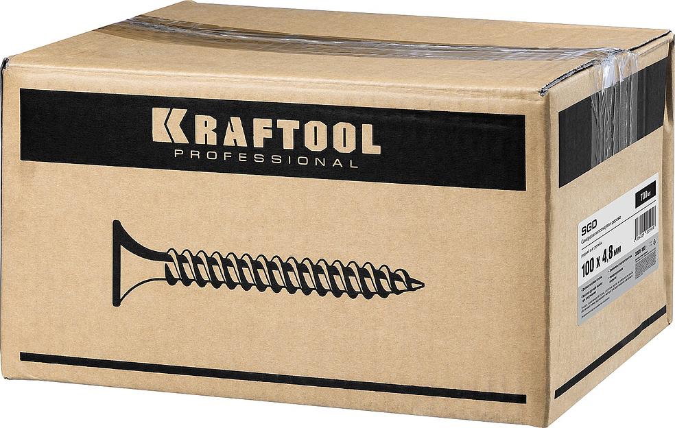 KRAFTOOL СГД, 100 х 4.8 мм, фосфатированное покрытие, 700 шт (5,18 кг.), саморез гипсокартон-дерево (3005-100) фото 2