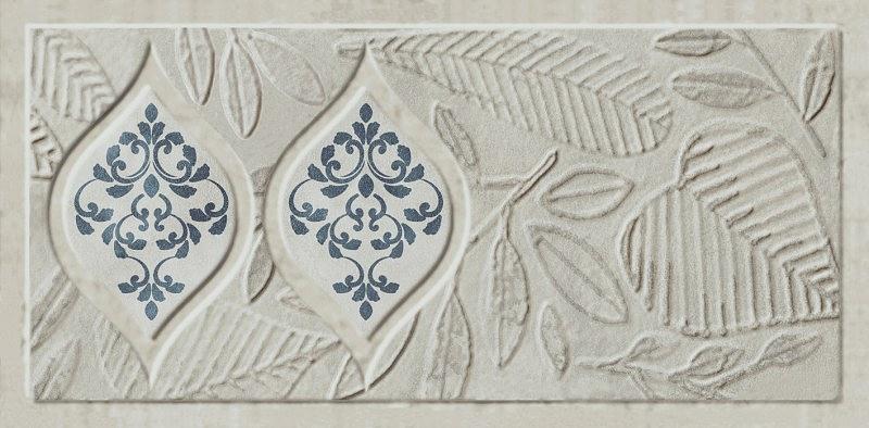 Декор Kerama Marazzi Сиена 2 серый 7,4x15 фото 1