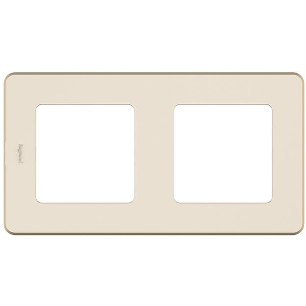 Legrand 673941 Рамка - 2 поста - INSPIRIA - слоновая кость фото 1