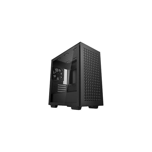 Корпус mATX DeepCool CH370, Mini-Tower, без БП, черный [ch370 black] фото 1