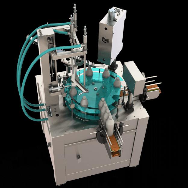 Автомат укупоривания тары 0,01 – 3,0 л. винтовыми колпачками роторного типа АУ-1200К-МГ фото 1