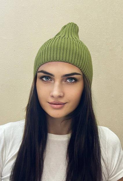 Шапка тыковка без подворота Хаки ОПТ фото 1